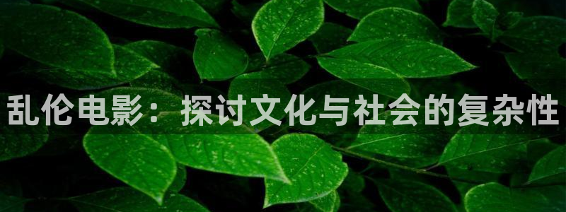 九七免费电影：乱伦电影：探讨文化与社会的复杂性
